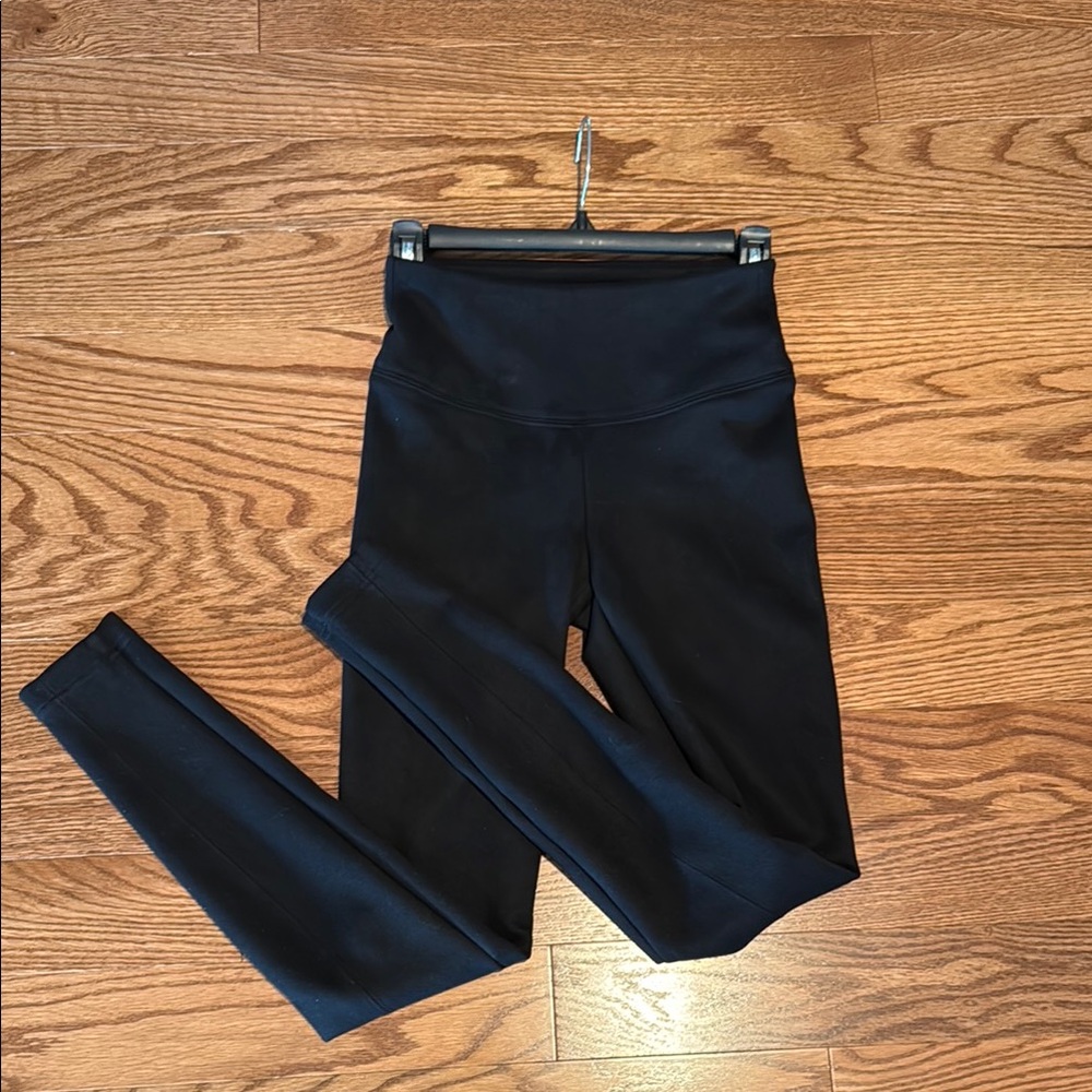 WHBM Black Runway leggings in everyday suede